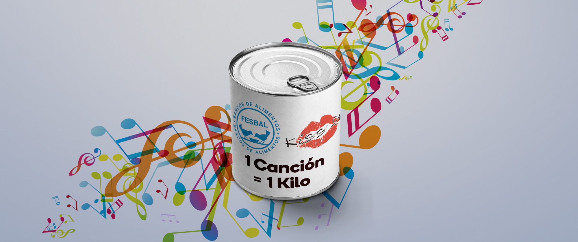 La Ibense 1892 colabora con la campaña de Kiss FM “1 Canción, 1 kilo” a beneficio del Banco de Alimentos